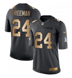 Men Nike Atlanta Falcons 24 Devonta Freeman Limited BlackGold Salute to Service NFL Jersey Men Nike Atlanta Falcons 24 Devonta Freeman Limited BlackGold Salute to Service NFL Jersey