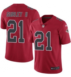 Nike Atlanta Falcons 21 Todd Gurley II Red Men Stitched NFL Limited Rush Jersey Nike Atlanta Falcons 21 Todd Gurley II Red Men Stitched NFL Limited Rush Jersey