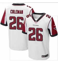 Nike Atlanta Falcons #26 Tevin Coleman White Mens Stitched NFL Elite Jersey Nike Atlanta Falcons #26 Tevin Coleman White Mens Stitched NFL Elite Jersey