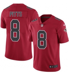 Nike Atlanta Falcons 8 Kyle Pitts Red Men Stitched NFL Limited Rush Jersey Nike Atlanta Falcons 8 Kyle Pitts Red Men Stitched NFL Limited Rush Jersey