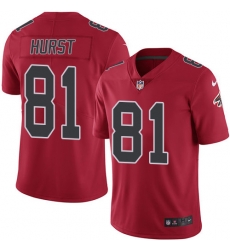 Nike Atlanta Falcons 81 Hayden Hurst Red Men Stitched NFL Limited Rush Jersey Nike Atlanta Falcons 81 Hayden Hurst Red Men Stitched NFL Limited Rush Jersey