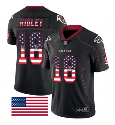 Nike Falcons #18 Calvin Ridley Black Men Stitched NFL Limited Rush USA Flag Jersey Nike Falcons #18 Calvin Ridley Black Men Stitched NFL Limited Rush USA Flag Jersey