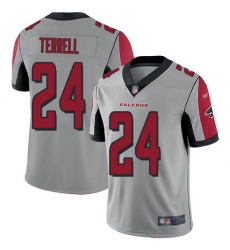 Nike Falcons 24 A J Terrell Silver Men Stitched NFL Limited Inverted Legend Jersey Nike Falcons 24 A J Terrell Silver Men Stitched NFL Limited Inverted Legend Jersey