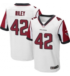 Nike Falcons #42 Duke Riley White Mens Stitched NFL Elite Jersey Nike Falcons #42 Duke Riley White Mens Stitched NFL Elite Jersey