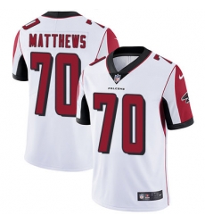 Nike Falcons #70 Jake Matthews White Mens Stitched NFL Vapor Untouchable Limited Jersey Nike Falcons #70 Jake Matthews White Mens Stitched NFL Vapor Untouchable Limited Jersey