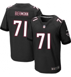 Nike Falcons #71 Kroy Biermann Black Alternate Mens Stitched NFL Elite Jersey Nike Falcons #71 Kroy Biermann Black Alternate Mens Stitched NFL Elite Jersey