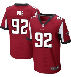 Nike Falcons #92 Dontari Poe Red Team Color Mens Stitched NFL Elite Jersey Nike Falcons #92 Dontari Poe Red Team Color Mens Stitched NFL Elite Jersey