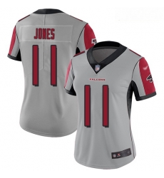 Falcons #11 Julio Jones Silver Women Stitched Football Limited Inverted Legend Jersey Falcons #11 Julio Jones Silver Women Stitched Football Limited Inverted Legend Jersey