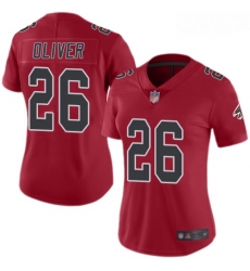 Falcons #26 Isaiah Oliver Red Women Stitched Football Limited Rush Jersey Falcons #26 Isaiah Oliver Red Women Stitched Football Limited Rush Jersey