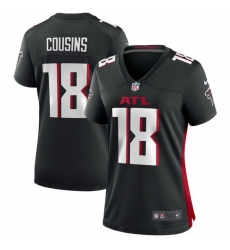 Women Atlanta Falcons 18 Kirk Cousins Black Stitched Jersey Women Atlanta Falcons 18 Kirk Cousins Black Stitched Jersey