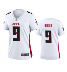 Women Atlanta Falcons 9 Desmond Ridder White Stitched Jersey 28Run Small 29 Women Atlanta Falcons 9 Desmond Ridder White Stitched Jersey 28Run Small 29