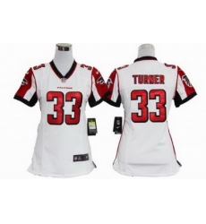 Women Nike Atlanta Falcons #33 Michael Turner White Jerseys Women Nike Atlanta Falcons #33 Michael Turner White Jerseys
