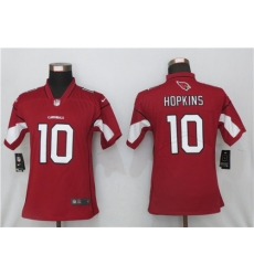 Women St.Louis Cardinals 10 DeAndre Hopkins Red Team Color Jersey Women St.Louis Cardinals 10 DeAndre Hopkins Red Team Color Jersey