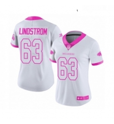 Womens Atlanta Falcons 63 Chris Lindstrom Limited White Pink Rush Fashion Football Jersey Womens Atlanta Falcons 63 Chris Lindstrom Limited White Pink Rush Fashion Football Jersey