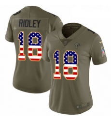 Womens Nike Atlanta Falcons 18 Calvin Ridley Limited Olive USA Flag 2017 Salute to Service NFL Jersey Womens Nike Atlanta Falcons 18 Calvin Ridley Limited Olive USA Flag 2017 Salute to Service NFL Jersey