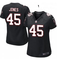 Womens Nike Atlanta Falcons 45 Deion Jones Game Black Alternate NFL Jersey Womens Nike Atlanta Falcons 45 Deion Jones Game Black Alternate NFL Jersey