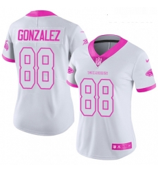 Womens Nike Atlanta Falcons 88 Tony Gonzalez Limited WhitePink Rush Fashion NFL Jersey Womens Nike Atlanta Falcons 88 Tony Gonzalez Limited WhitePink Rush Fashion NFL Jersey