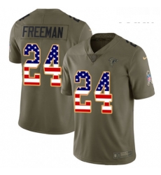 Youth Nike Atlanta Falcons 24 Devonta Freeman Limited OliveUSA Flag 2017 Salute to Service NFL Jersey Youth Nike Atlanta Falcons 24 Devonta Freeman Limited OliveUSA Flag 2017 Salute to Service NFL Jersey