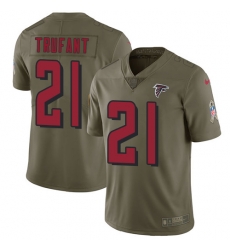 Youth Nike Falcons #21 Desmond Trufant Olive Stitched NFL Limited 2017 Salute to Service Jersey Youth Nike Falcons #21 Desmond Trufant Olive Stitched NFL Limited 2017 Salute to Service Jersey