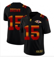 Baltimore Ravens 15 Marquise Brown Men Black Nike Red Orange Stripe Vapor Limited NFL Jersey Baltimore Ravens 15 Marquise Brown Men Black Nike Red Orange Stripe Vapor Limited NFL Jersey