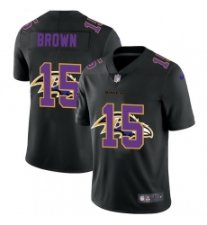 Baltimore Ravens 15 Marquise Brown Men Nike Team Logo Dual Overlap Limited NFL Jersey Black Baltimore Ravens 15 Marquise Brown Men Nike Team Logo Dual Overlap Limited NFL Jersey Black