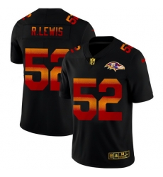 Baltimore Ravens 52 Ray Lewis Men Black Nike Red Orange Stripe Vapor Limited NFL Jersey Baltimore Ravens 52 Ray Lewis Men Black Nike Red Orange Stripe Vapor Limited NFL Jersey