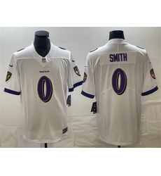 Men Baltimore Ravens 0 Roquan Smith White Vapor Untouchable Limited Football Jersey Men Baltimore Ravens 0 Roquan Smith White Vapor Untouchable Limited Football Jersey