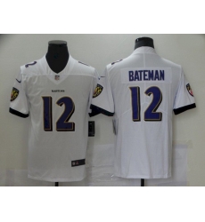 Men Baltimore Ravens 12 Rashod Bateman White 2021 Draft Jersey Men Baltimore Ravens 12 Rashod Bateman White 2021 Draft Jersey