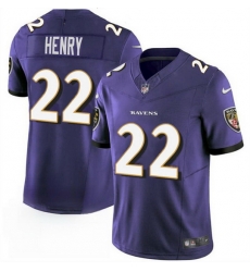 Men Baltimore Ravens 22 Derrick Henry Purple 2023 F U S E Vapor Limited Football Stitched Jersey Men Baltimore Ravens 22 Derrick Henry Purple 2023 F U S E Vapor Limited Football Stitched Jersey