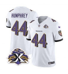 Men Baltimore Ravens 44 Marlon Humphrey White 2023 F U S E With Patch Throwback Vapor Limited Jersey Men Baltimore Ravens 44 Marlon Humphrey White 2023 F U S E With Patch Throwback Vapor Limited Jersey