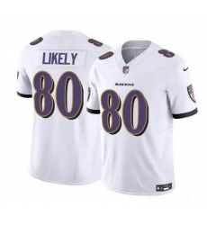 Men Baltimore Ravens 80 Isaiah Likely White 2023 F U S E Vapor Limited Football Jersey Men Baltimore Ravens 80 Isaiah Likely White 2023 F U S E Vapor Limited Football Jersey