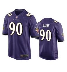 Men Baltimore Ravens 90 David Ojabo Purple Stitched Game Jersey Men Baltimore Ravens 90 David Ojabo Purple Stitched Game Jersey