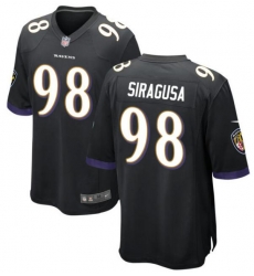 Men Baltimore Ravens #98 Tony Siragusa Black Vapor Limited Stitched Jersey Men Baltimore Ravens #98 Tony Siragusa Black Vapor Limited Stitched Jersey