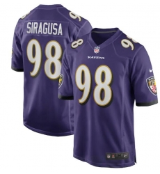 Men Baltimore Ravens #98 Tony Siragusa Purple Vapor Limited Stitched Jersey Men Baltimore Ravens #98 Tony Siragusa Purple Vapor Limited Stitched Jersey