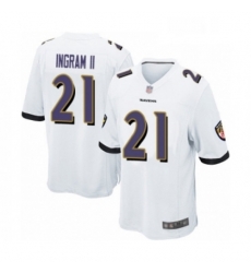 Mens Baltimore Ravens 21 Mark Ingram II Game White Football Jersey Mens Baltimore Ravens 21 Mark Ingram II Game White Football Jersey
