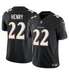 Men's Baltimore Ravens #22 Derrick Henry 2023 F.U.S.E. Black Vapor Limited Football Stitched Jersey Men's Baltimore Ravens #22 Derrick Henry 2023 F.U.S.E. Black Vapor Limited Football Stitched Jersey