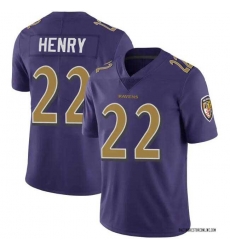 Men's Baltimore Ravens #22 Derrick Henry Purple Rush Football Stitched Jersey Men's Baltimore Ravens #22 Derrick Henry Purple Rush Football Stitched Jersey