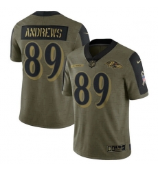 Men's Baltimore Ravens Mark Andrews Nike Olive 2021 Salute To Service Limited Player Jersey Men's Baltimore Ravens Mark Andrews Nike Olive 2021 Salute To Service Limited Player Jersey