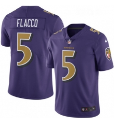 Mens Nike Baltimore Ravens 5 Joe Flacco Limited Purple Rush Vapor Untouchable NFL Jersey Mens Nike Baltimore Ravens 5 Joe Flacco Limited Purple Rush Vapor Untouchable NFL Jersey