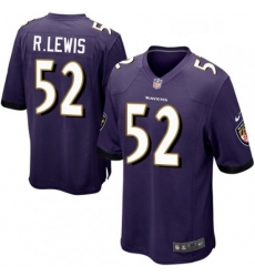 Mens Nike Baltimore Ravens 52 Ray Lewis Game Purple Team Color NFL Jersey Mens Nike Baltimore Ravens 52 Ray Lewis Game Purple Team Color NFL Jersey