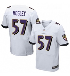 Mens Nike Baltimore Ravens 57 CJ Mosley Elite White NFL Jersey Mens Nike Baltimore Ravens 57 CJ Mosley Elite White NFL Jersey