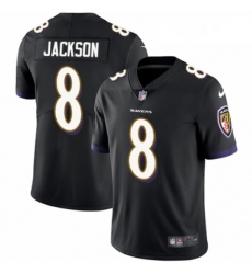 Mens Nike Baltimore Ravens 8 Lamar Jackson Black Alternate Vapor Untouchable Limited Player NFL Jersey Mens Nike Baltimore Ravens 8 Lamar Jackson Black Alternate Vapor Untouchable Limited Player NFL Jersey