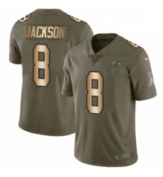 Mens Nike Baltimore Ravens 8 Lamar Jackson Limited OliveGold Salute to Service NFL Jersey Mens Nike Baltimore Ravens 8 Lamar Jackson Limited OliveGold Salute to Service NFL Jersey