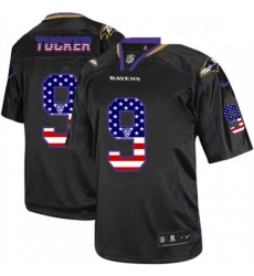 Mens Nike Baltimore Ravens 9 Justin Tucker Elite Black USA Flag Fashion NFL Jersey Mens Nike Baltimore Ravens 9 Justin Tucker Elite Black USA Flag Fashion NFL Jersey