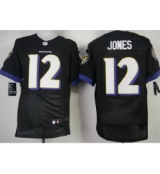 Nike Baltimore Ravens 12 Jacoby Jones Black Elite NFL Jersey Nike Baltimore Ravens 12 Jacoby Jones Black Elite NFL Jersey