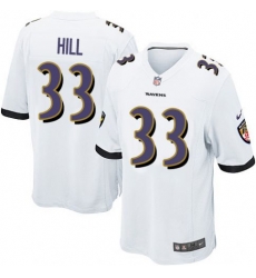 Nike Baltimore Ravens #33 Will Hill White Men 27s Stitched NFL New Elite Jersey Nike Baltimore Ravens #33 Will Hill White Men 27s Stitched NFL New Elite Jersey
