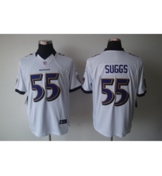 Nike Baltimore Ravens 55 Terrell Suggs White Limited NFL Jersey Nike Baltimore Ravens 55 Terrell Suggs White Limited NFL Jersey