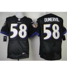 Nike Baltimore Ravens 58 Elvis Dumervil Black Elite NFL Jersey Nike Baltimore Ravens 58 Elvis Dumervil Black Elite NFL Jersey