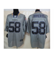 Nike Baltimore Ravens 58 Elvis Dumervil grey Elite lights out NFL Jersey Nike Baltimore Ravens 58 Elvis Dumervil grey Elite lights out NFL Jersey