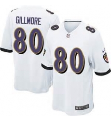 Nike Baltimore Ravens #80 Crockett Gillmore White Team Color Mens Stitched NFL New Elite Jersey Nike Baltimore Ravens #80 Crockett Gillmore White Team Color Mens Stitched NFL New Elite Jersey
